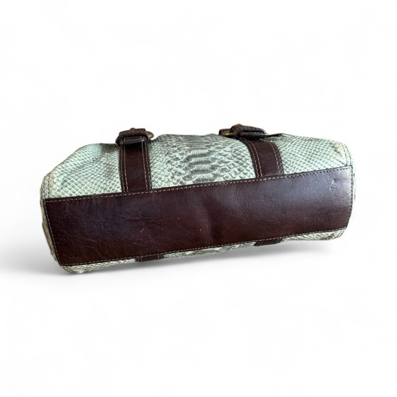 Vintage Coach Rare Sage Chelsea Python Shoulder Bag One Of A Kind|Vintage Coach - Picture 4 of 16